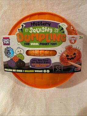 RMS Glitter Pumpkin Mystery Squishy Dumpling - Orange